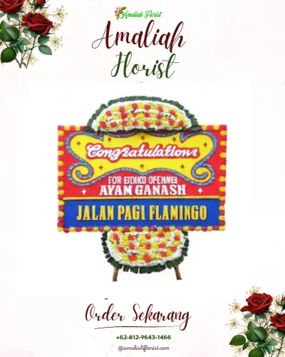 Bunga Papan Congratulation di Ambulu Jember